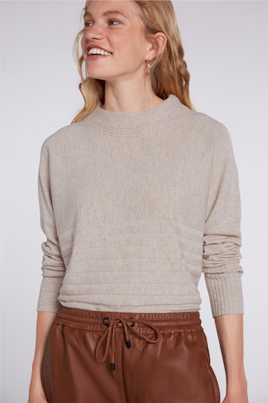 Bild 5 von Knitted jumper from cashmere mix in light stone | Oui