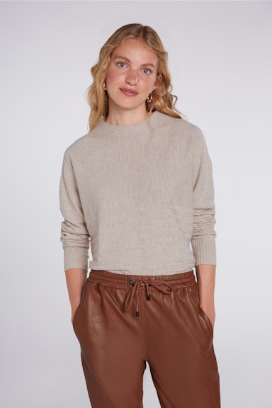 Bild 6 von Knitted jumper from cashmere mix in light stone | Oui