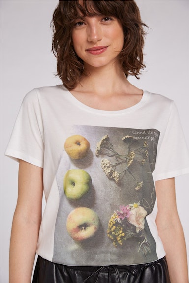 Bild 4 von T-shirt with photo motif in cloud dancer | Oui