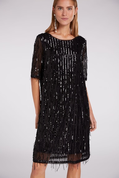 Bild 4 von Evening dress with fringes in black | Oui
