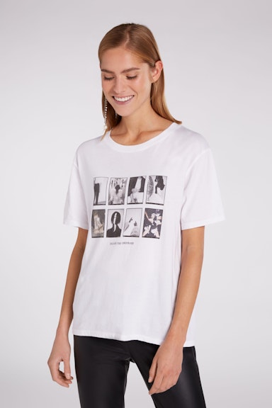 Bild 2 von T-shirt  with photo motifs in bright white | Oui
