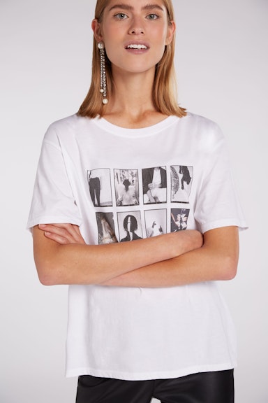 Bild 5 von T-shirt  with photo motifs in bright white | Oui
