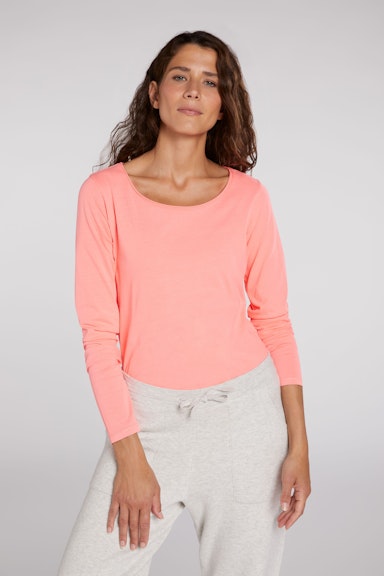 Bild 2 von Long-sleeved shirt made from organic cotton in pink | Oui
