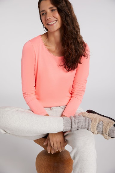 Bild 5 von Long-sleeved shirt made from organic cotton in pink | Oui