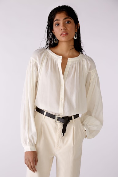 Blouse made from viscose-cotton blend