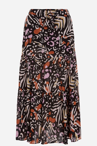 Maxi skirt with different prints