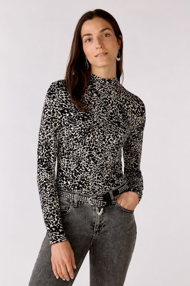 Long sleeve shirt in allover print