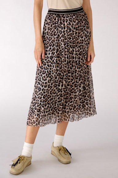 Pleated skirt midi length