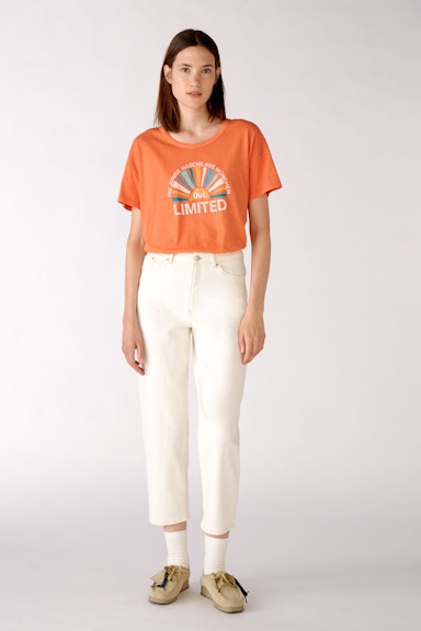 Bild 2 von T-Shirt mit Vintage Logo in orange | Oui