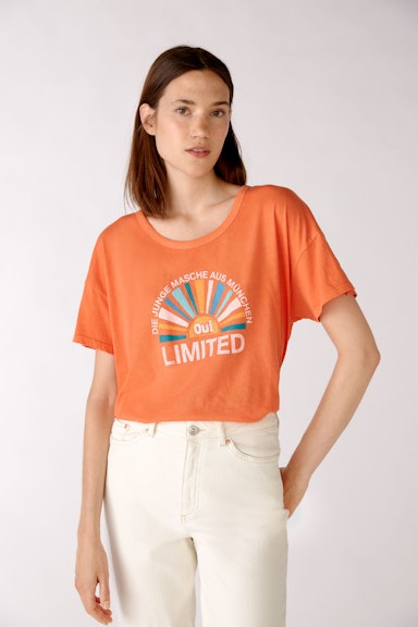 Bild 3 von T-Shirt mit Vintage Logo in orange | Oui