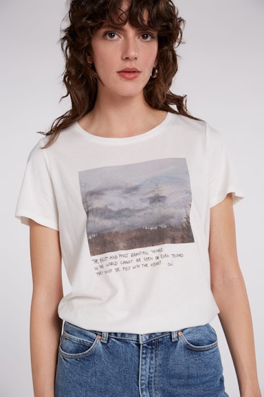 Bild 5 von T-shirt with photo motif in cloud dancer | Oui