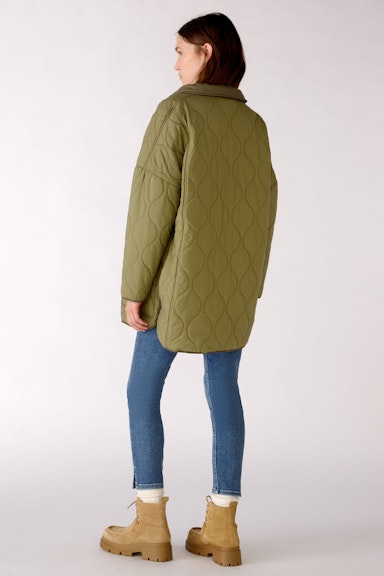 Bild 3 von Quilted coat at knee length in khaki | Oui