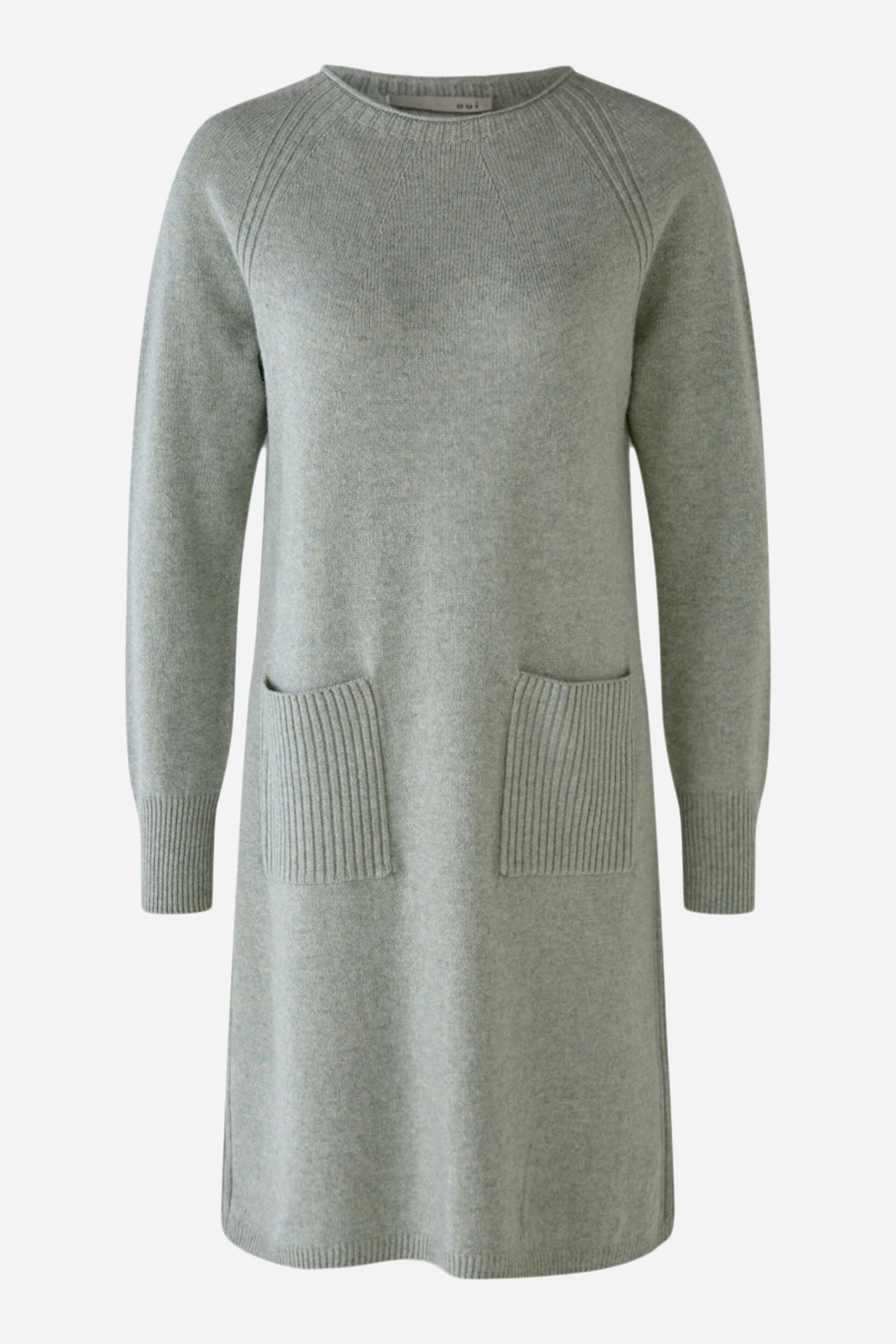 Knitted dress with patch pockets | OUI 