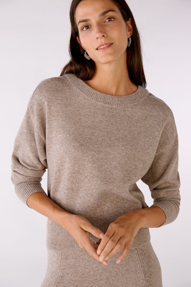 Bild 1 von Knitted jumper  in wool blend in Taupe Melange | Oui