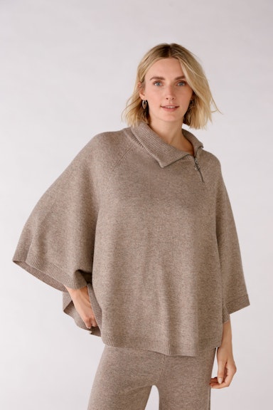 Cape with zip detail