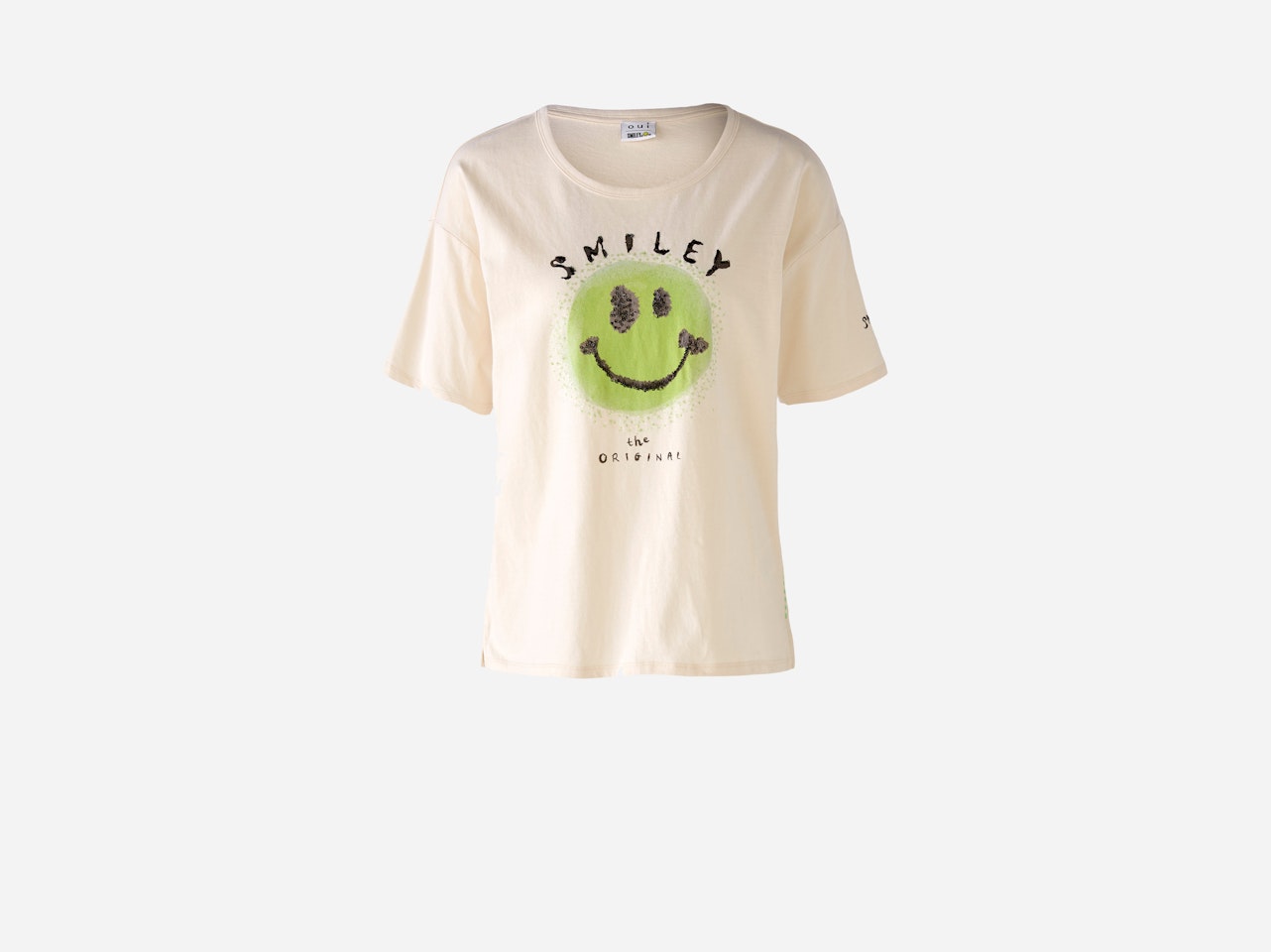 T-Shirt oui x Smiley® mit Smiley-Motiv