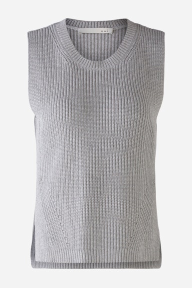 Knitted slipover in 100% cotton
