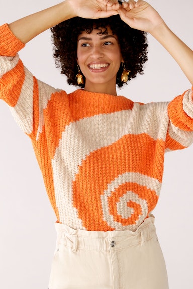 Bild 5 von Knitted jumper in a chunky knit look in lt stone orange | Oui