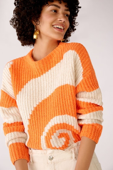 Bild 6 von Knitted jumper in a chunky knit look in lt stone orange | Oui