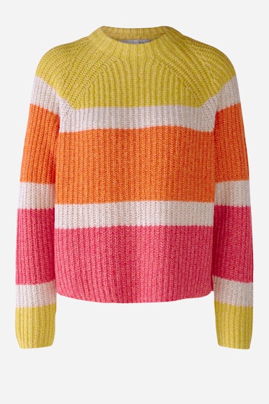 Knitted jumper in cotton blend