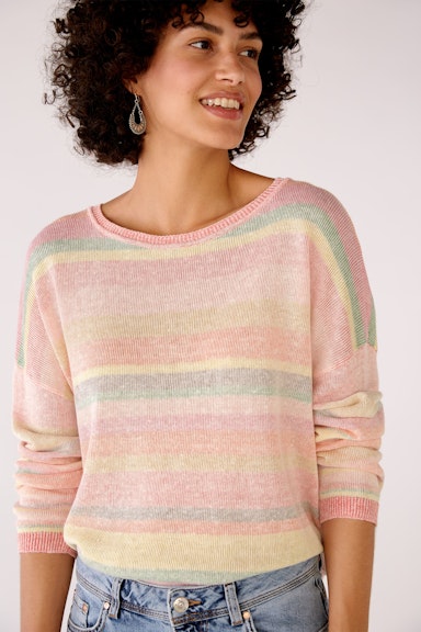 Pullover in Leinen-Baumwollmischung