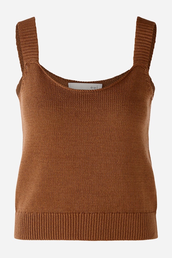 Knitted top cotton blend