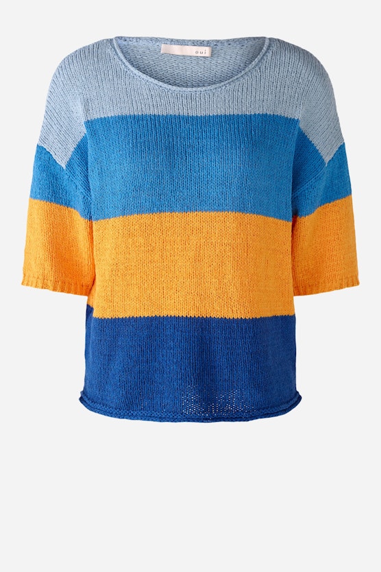 Knitted jumper cotton blend