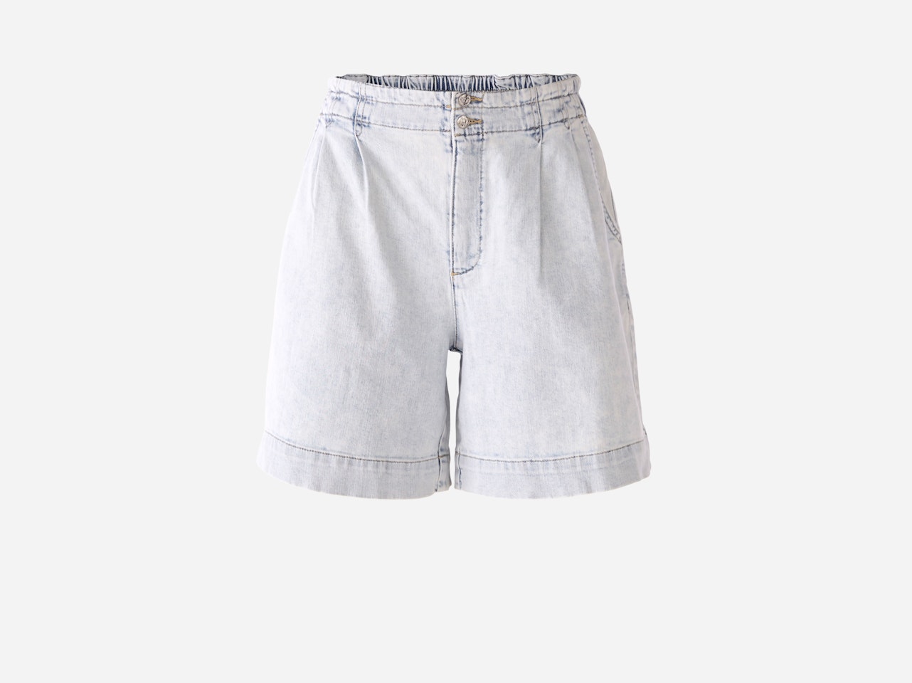 Bild 7 von Jeans-Shorts Baumwollstretch in lt blue denim | Oui