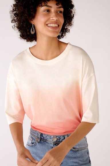 Bild 5 von T-shirt in cotton blend in rose white | Oui