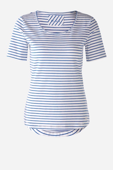 Bild 6 von T-shirt elastic cotton in white blue | Oui
