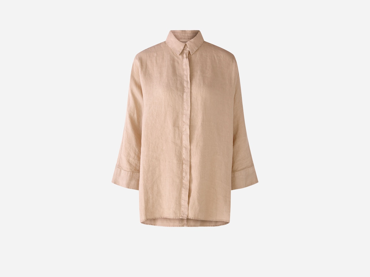 Bild 7 von Shirt blouse 100% linen in light stone | Oui