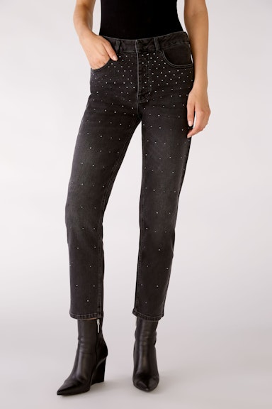 Denim trousers  with ornamental stones