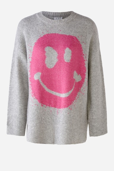 Jumper with smiley motif