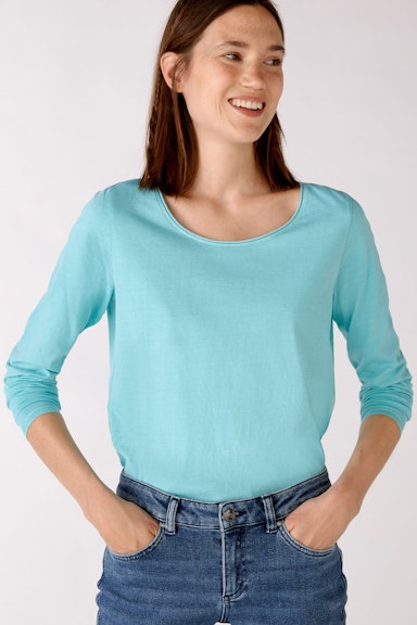 Long-sleeved shirt made from organic cotton