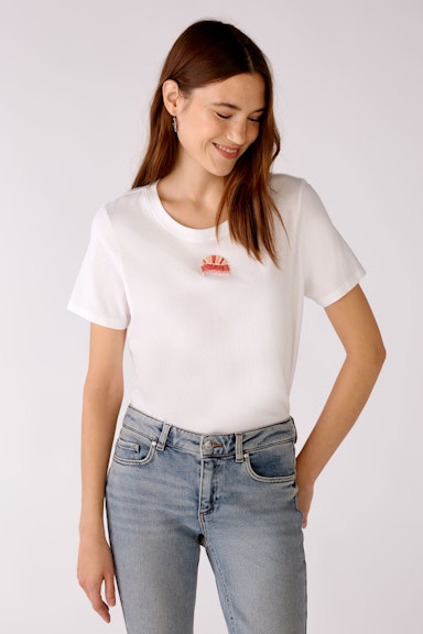 Bild 2 von T-shirt in organic cotton in optic white | Oui