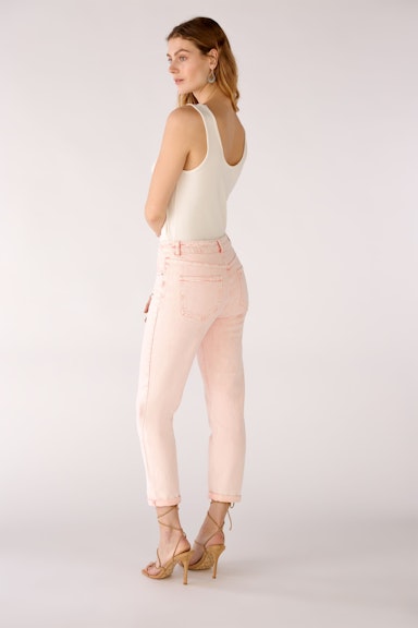 Bild 3 von Jeans tapered in cotton blend in rose orange | Oui
