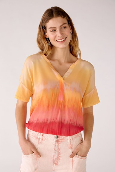 Bild 2 von Blouse shirt in viscose blend in rose orange | Oui
