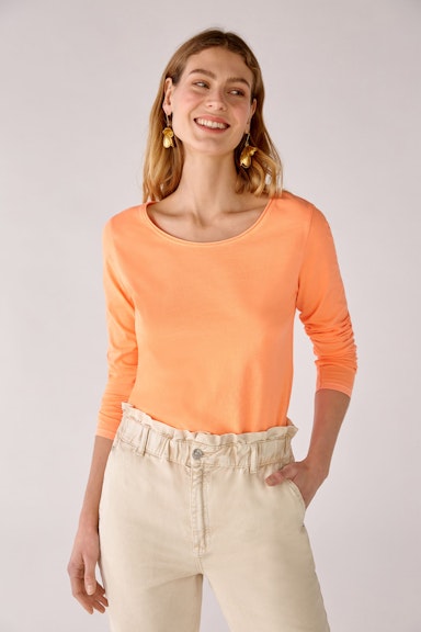 Bild 3 von Long-sleeved shirt made from organic cotton in shocking orange | Oui