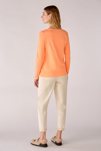Bild 4 von Long-sleeved shirt made from organic cotton in shocking orange | Oui