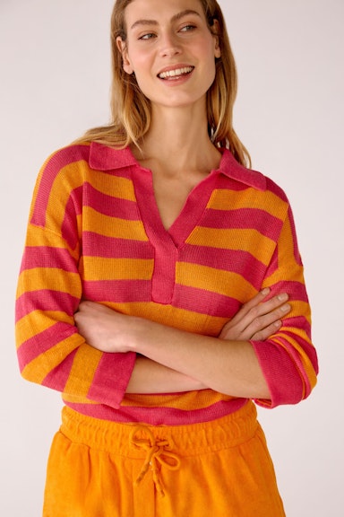 Bild 6 von Knitted jumper 100% linen in pink orange | Oui