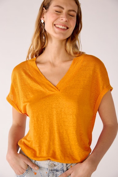 Bild 6 von T-Shirt 100% Leinen in flame orange | Oui