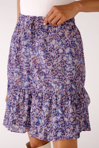 Skirt with floral motif