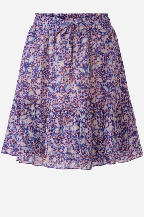Skirt with floral motif