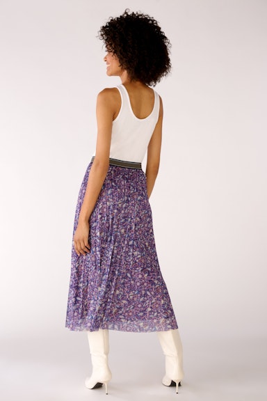 Bild 3 von Pleated skirt with allover print in violett violett | Oui