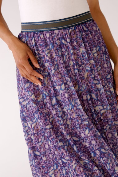 Bild 4 von Pleated skirt with allover print in violett violett | Oui
