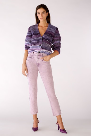 Bild 2 von Cardigan with space-dyed colouring in lilac violett | Oui
