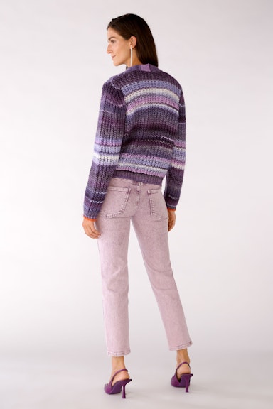 Bild 3 von Cardigan with space-dyed colouring in lilac violett | Oui
