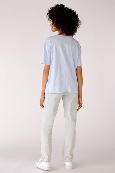 Bild 3 von T-Shirt aus softer Flamé-Ware in kentucky blue | Oui