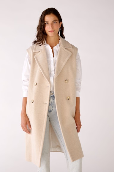 Coat waistcoat with lapel collar