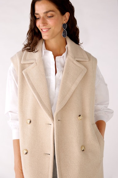 Coat waistcoat with lapel collar